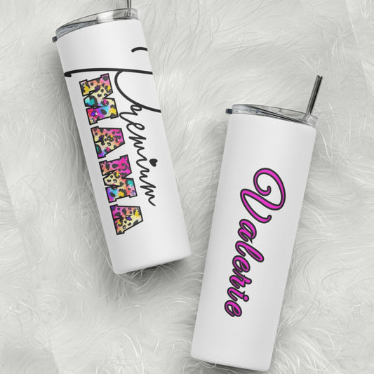 Tie-Dye Leopard Tumbler - Personalized