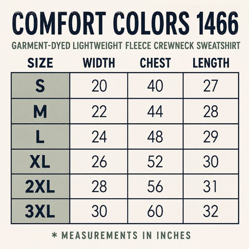 Custom Comfort Colors Crewneck Sweatshirt | ULTRA Soft Lightweight