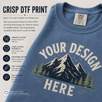 Custom Comfort Colors Crewneck Sweatshirt | ULTRA Soft Lightweight