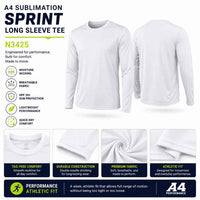 Custom High Visibility Long Sleeve Performance Shirt | Moisture-Wicking Safety Tee