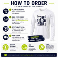 Custom High Visibility Long Sleeve Performance Shirt | Moisture-Wicking Safety Tee