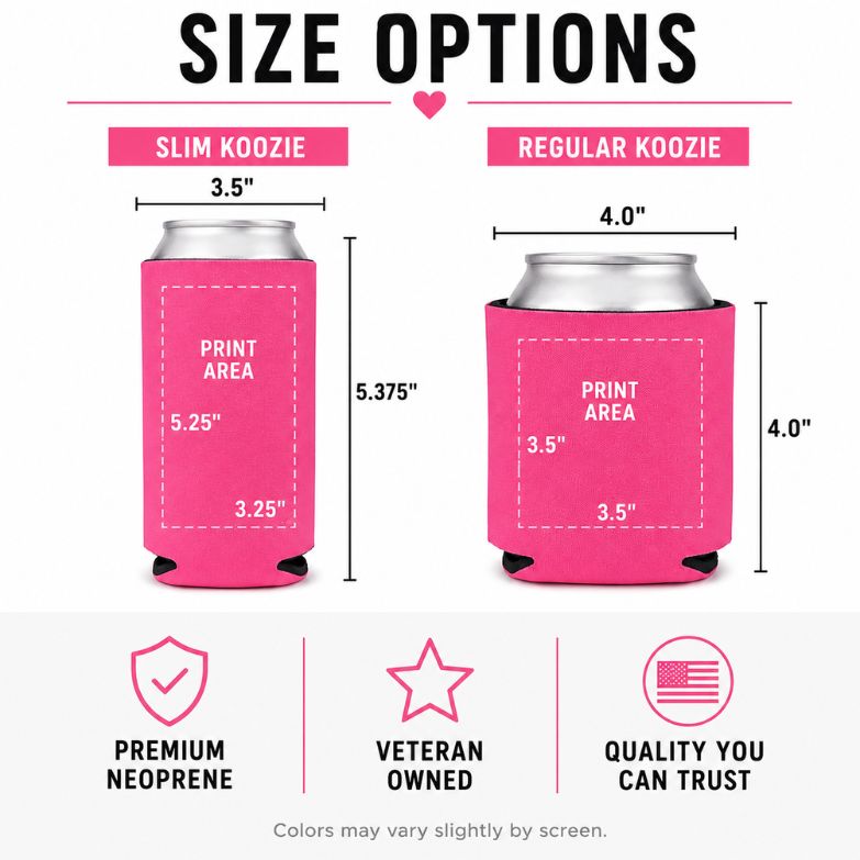 Custom Can Coolers Personalized | Bulk Koozies w/ Logo Fast Shipping