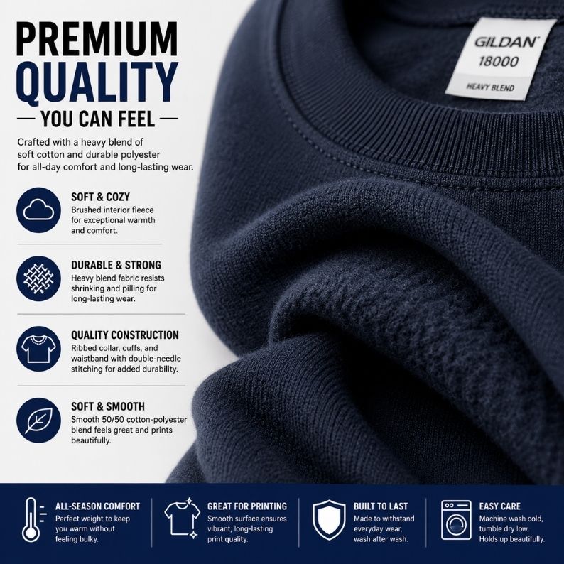 Custom Gildan 18000 Crewneck Sweatshirt