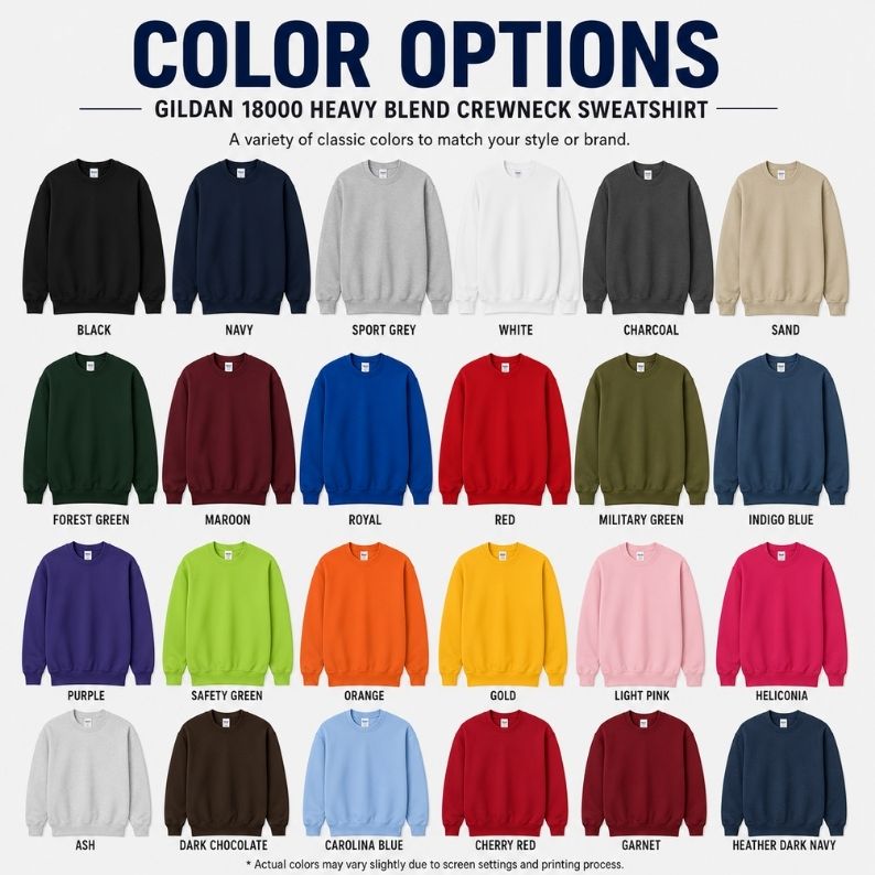 Custom Gildan 18000 Crewneck Sweatshirt