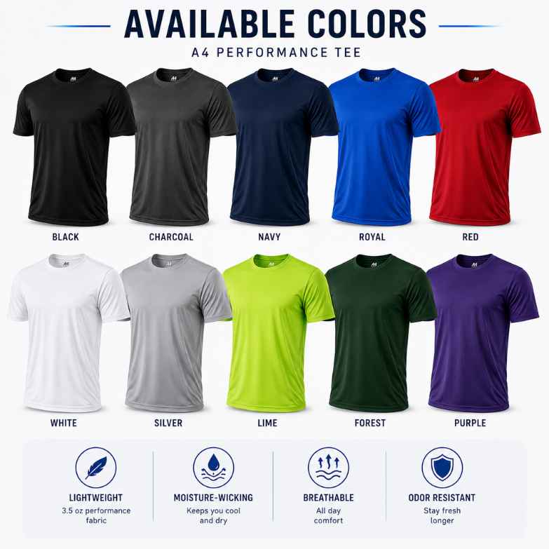 Custom Lightweight Performance Dri-Fit T-Shirt – Bulk Team & Business Shirts