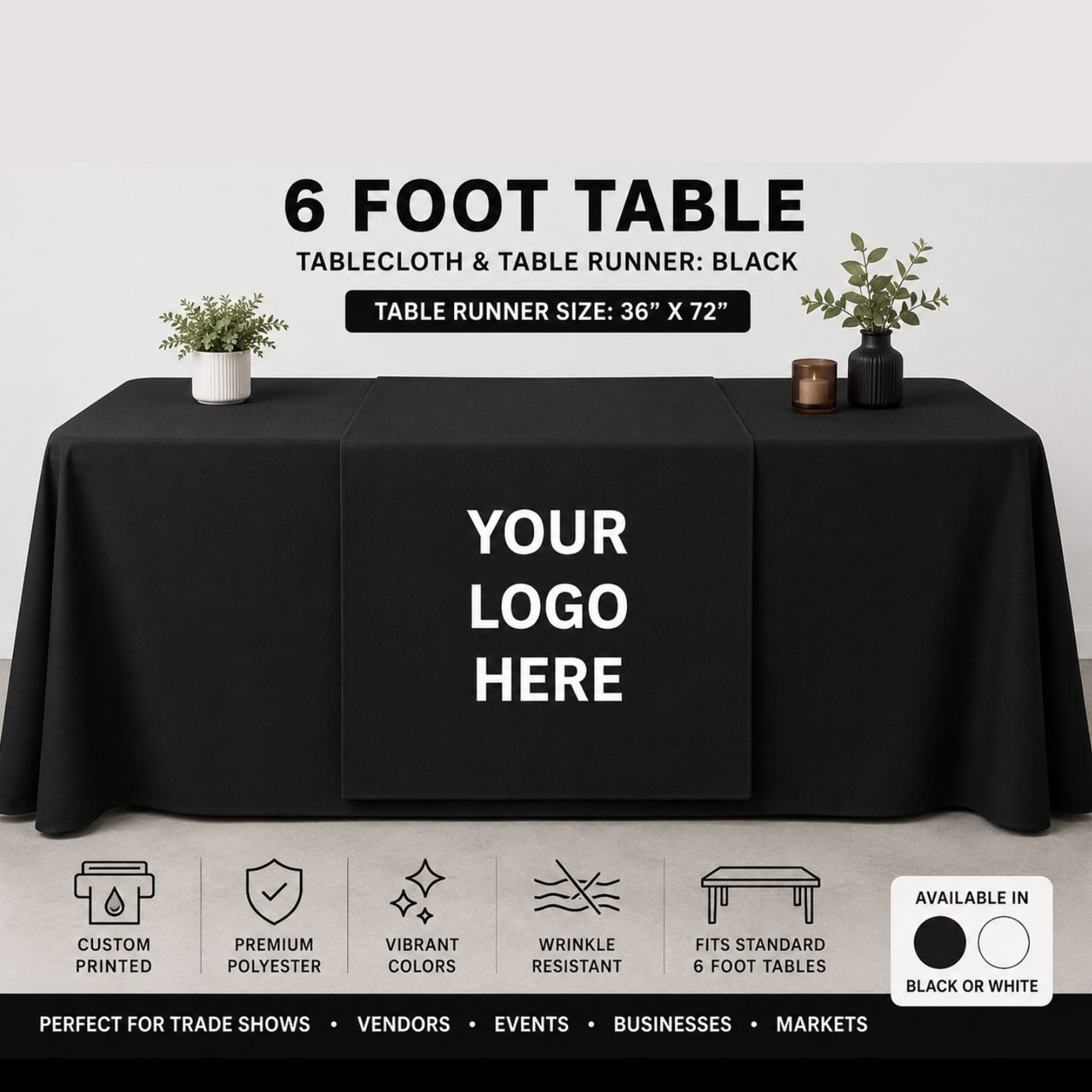 Custom Table Runner | Personalized Full Color Table Runner