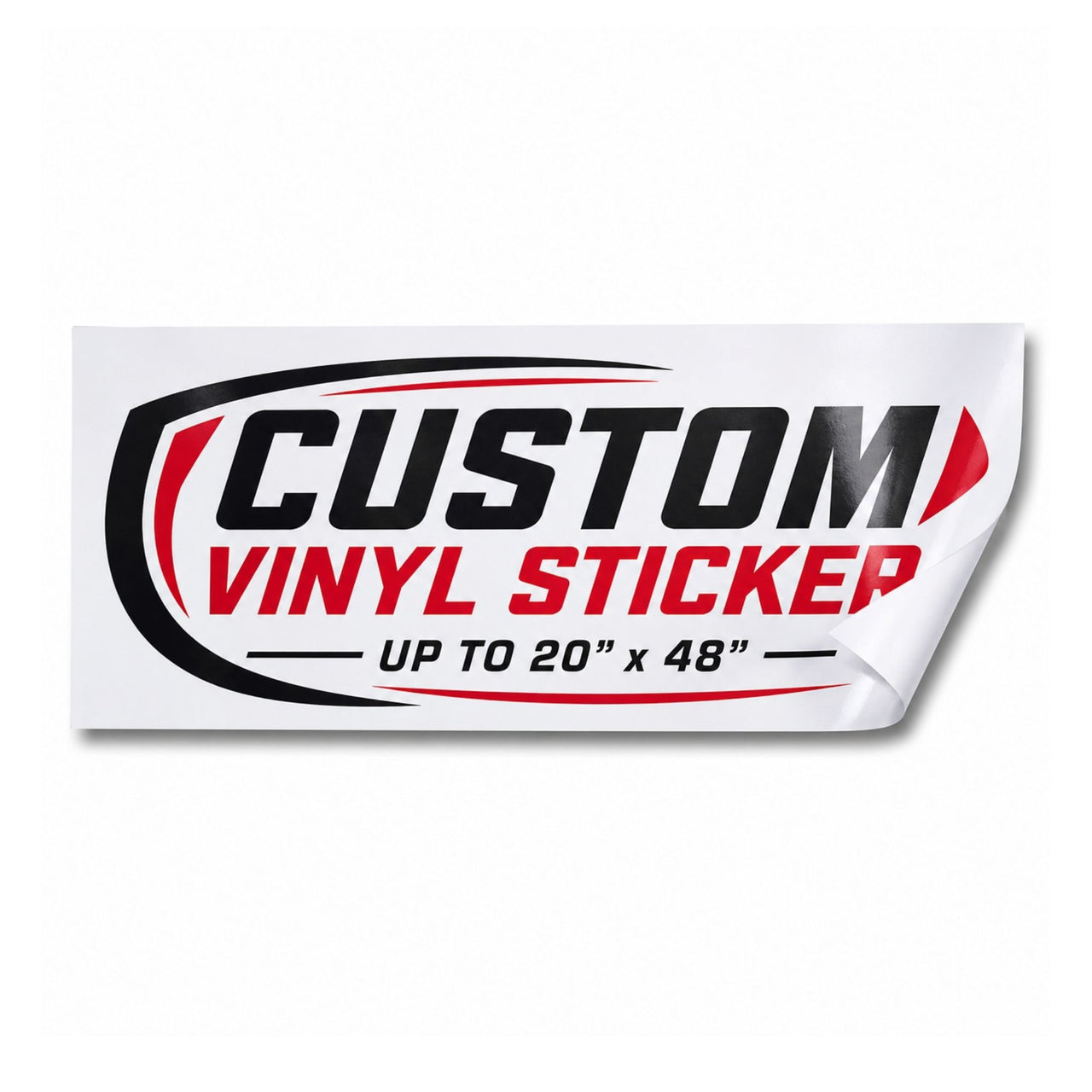 Custom Vinyl Sticker Up to 20" x 48"