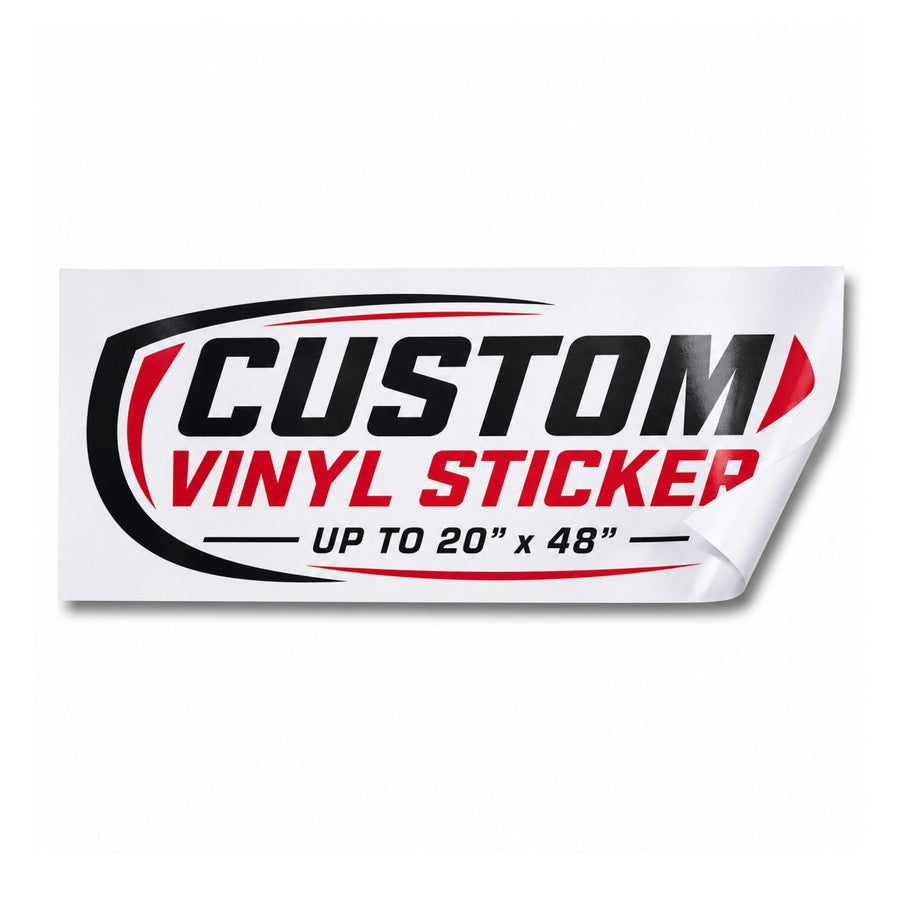 Custom Vinyl Sticker Up to 20" x 48"
