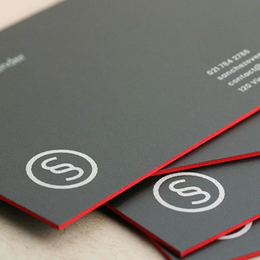 Painted Edge Business Cards - Free Design
