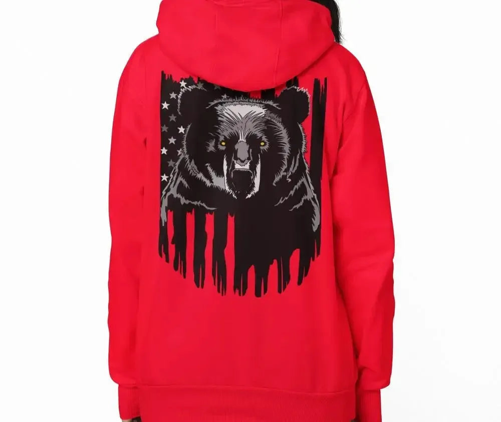 American BEAR - Soft Premium Hoodies (Full-Zip)-Shirt in a Cup