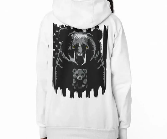 American Dad Bear - Premium Soft Hoodies (Full-Zip)-Shirt in a Cup