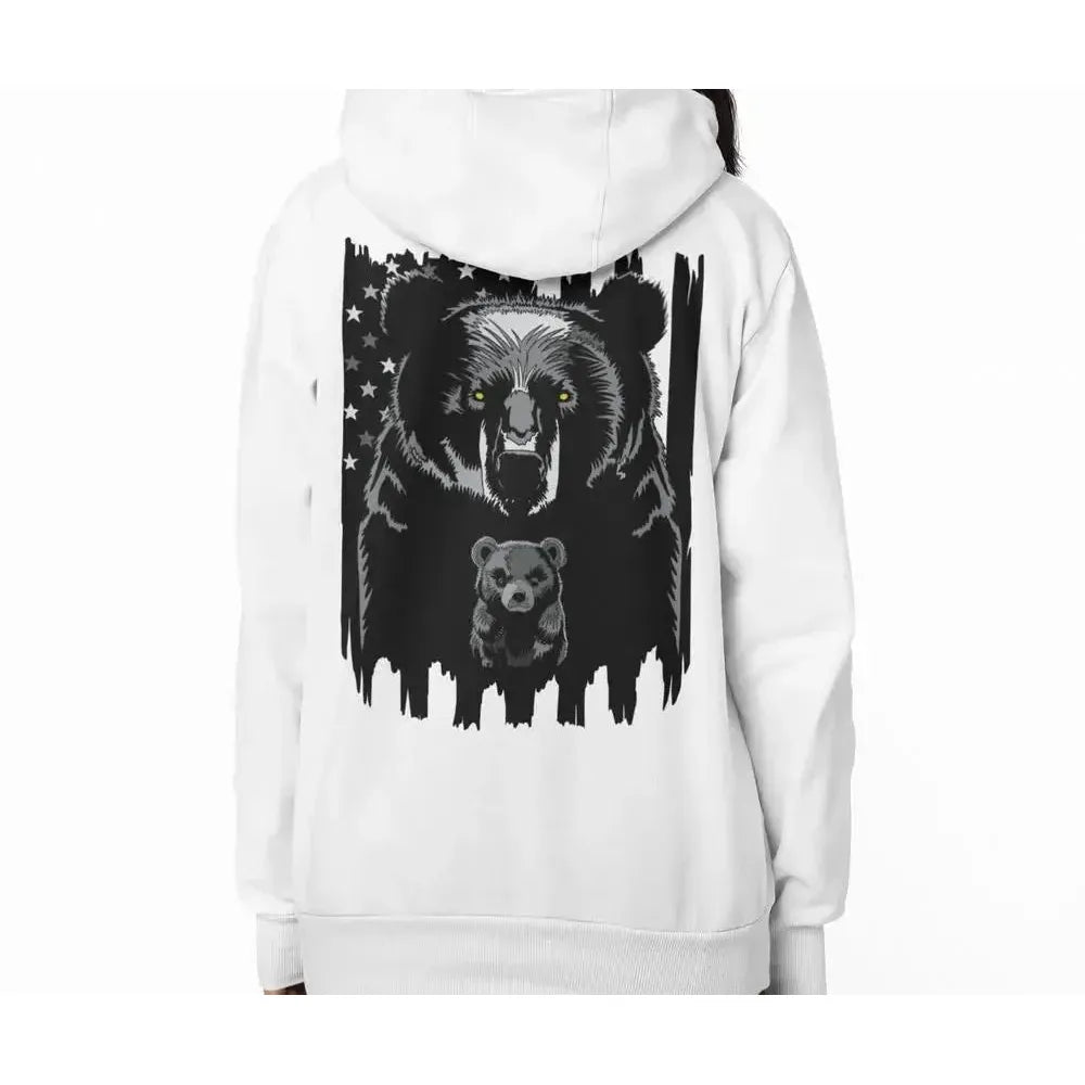 American Dad Bear - Premium Soft Hoodies (Full-Zip)-Shirt in a Cup