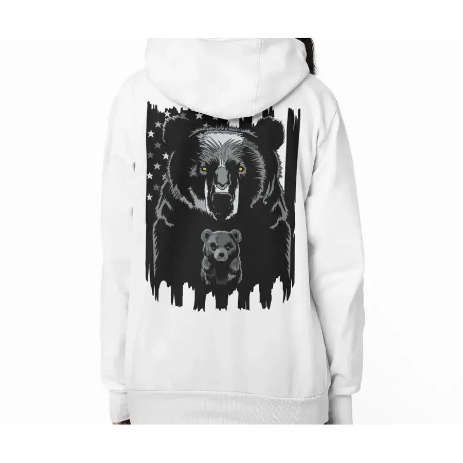 American Dad Bear - Premium Soft Hoodies (Full-Zip)-Shirt in a Cup