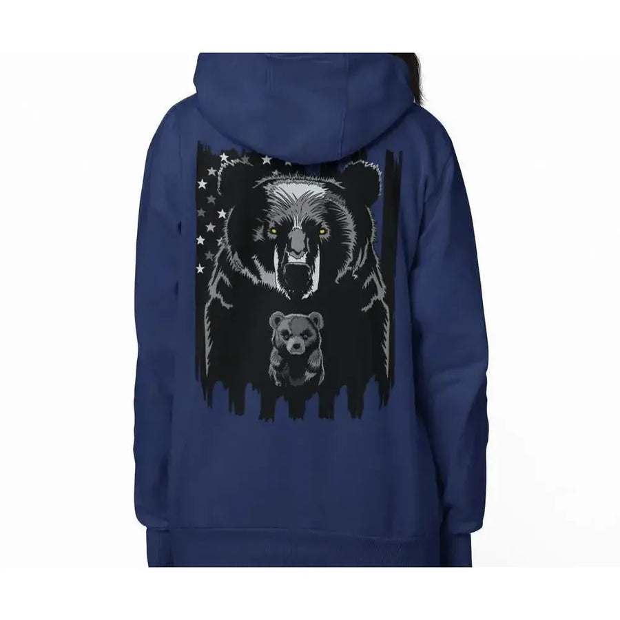 American Dad Bear - Premium Soft Hoodies (Full-Zip)-Shirt in a Cup