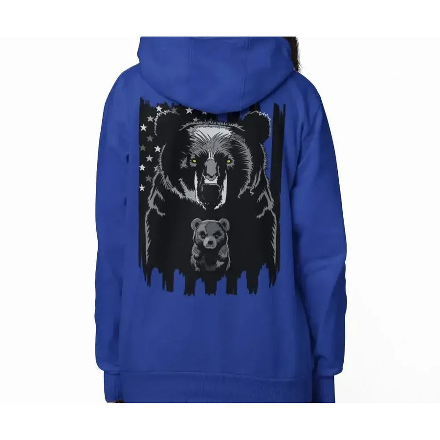 American Dad Bear - Premium Soft Hoodies (Full-Zip)-Shirt in a Cup