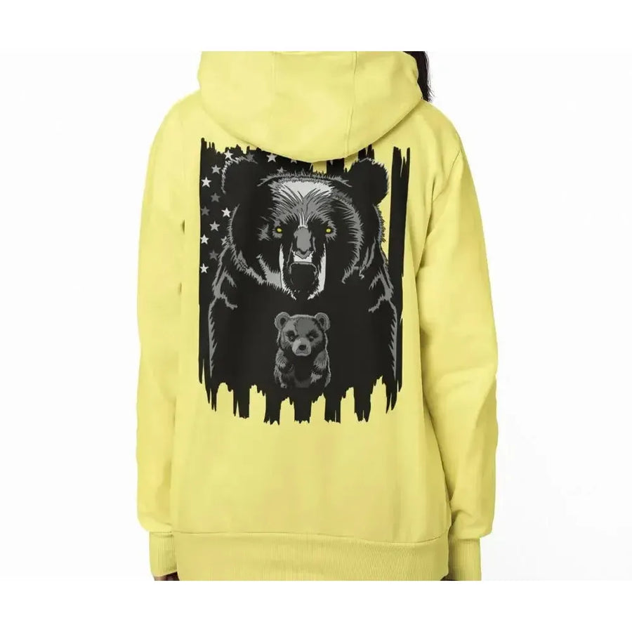 American Dad Bear - Premium Soft Hoodies (Full-Zip)-Shirt in a Cup