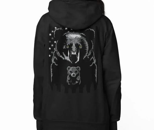 American Dad Bear - Premium Soft Hoodies (Full-Zip)-Shirt in a Cup