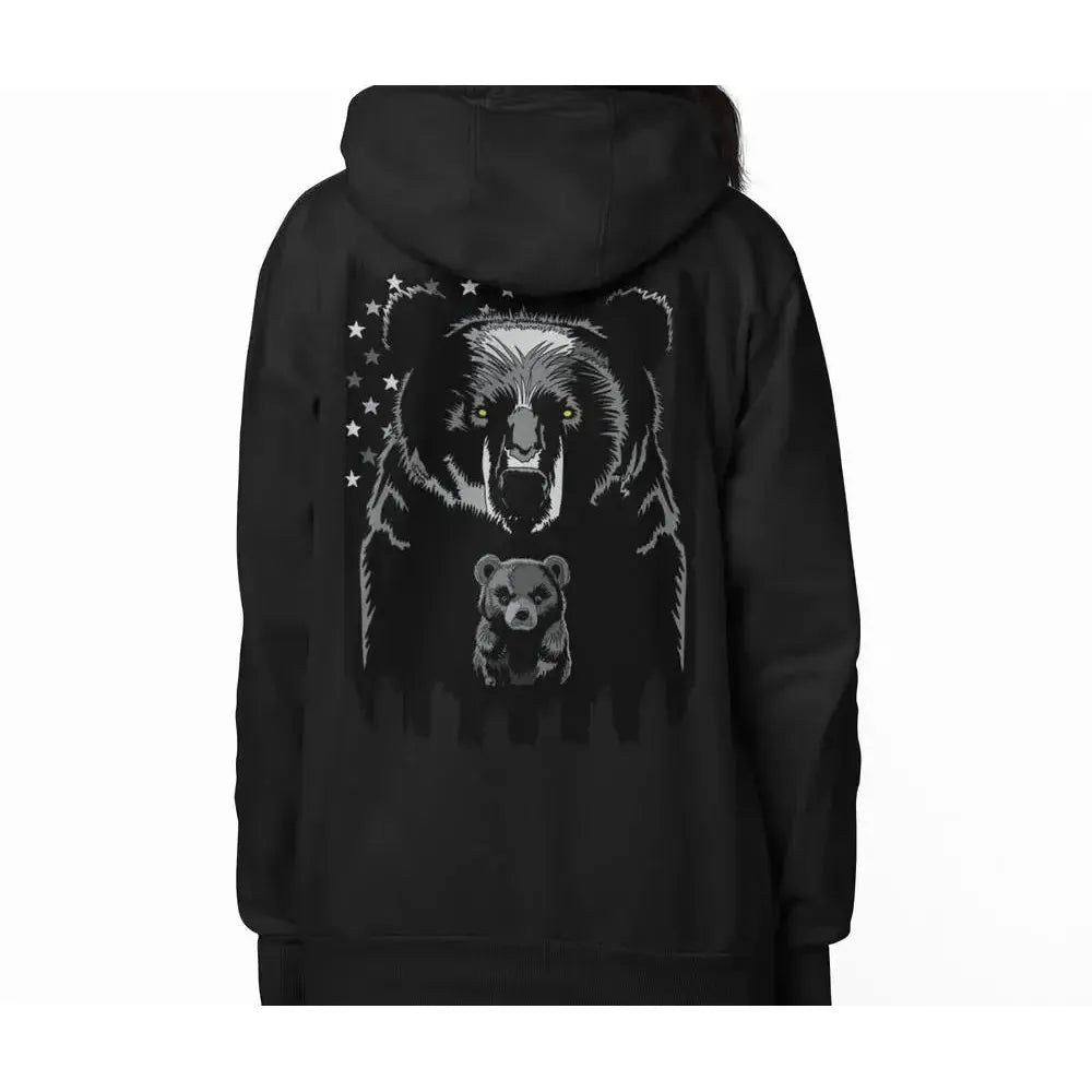 American Dad Bear - Premium Soft Hoodies (Full-Zip)-Shirt in a Cup