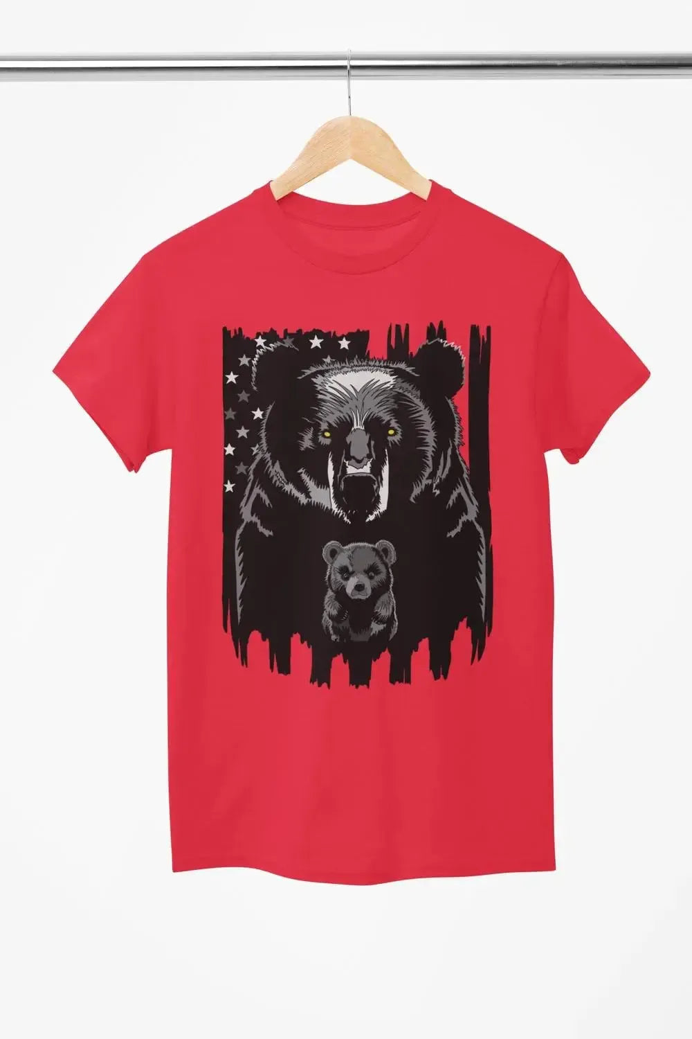 American Dad Bear - Premium Soft Shirts-Shirt in a Cup