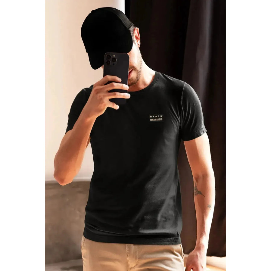 American Dad Shirt – “You Can’t Scare Me, I Have Kids” – Funny Father’s Day Tee-Shirt in a Cup