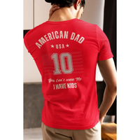 American Dad Shirt – “You Can’t Scare Me, I Have Kids” – Funny Father’s Day Tee-Shirt in a Cup