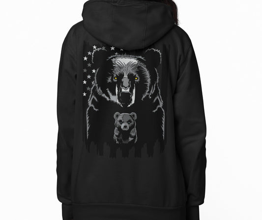 American Dad Bear - Premium Soft Hoodies (Full-Zip)