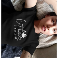 CAT HAIR Is My GLITTER Shirt – Funny Cat Mom Tee – Unisex T-Shirt for Cat Lovers-Shirt in a Cup