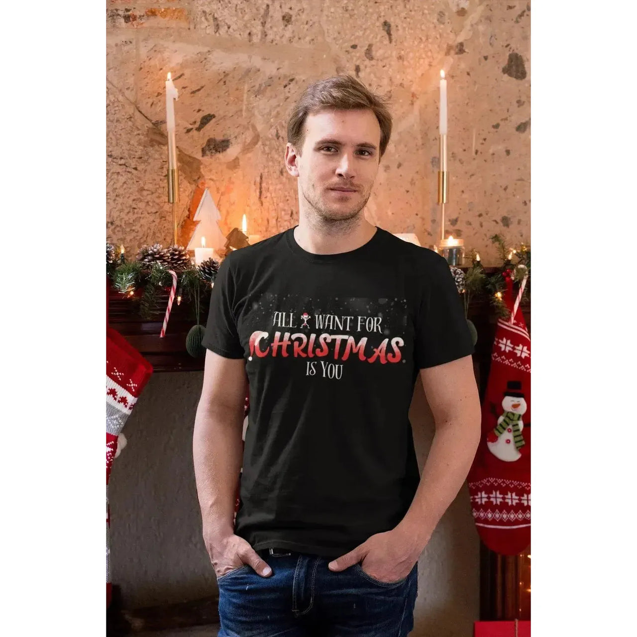 CHRISTMAS COLLECTION - Boy(Stickman) Print Shirt-Shirt in a Cup