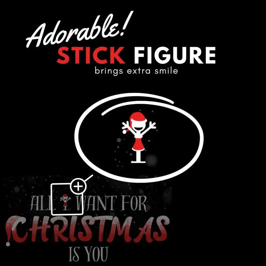 CHRISTMAS COLLECTION - Girl(Stickman) Print Shirt-Shirt in a Cup