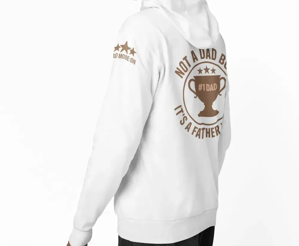 Funny Dad Zip-Up Hoodie – “Not a Dad Bod, It’s a Father Figure” – Super Soft-Shirt in a Cup