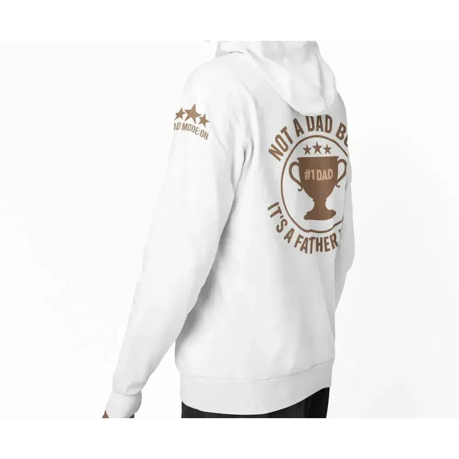 Funny Dad Zip-Up Hoodie – “Not a Dad Bod, It’s a Father Figure” – Super Soft-Shirt in a Cup