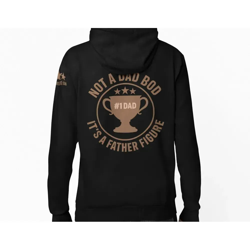 Funny Dad Zip-Up Hoodie – “Not a Dad Bod, It’s a Father Figure” – Super Soft-Shirt in a Cup