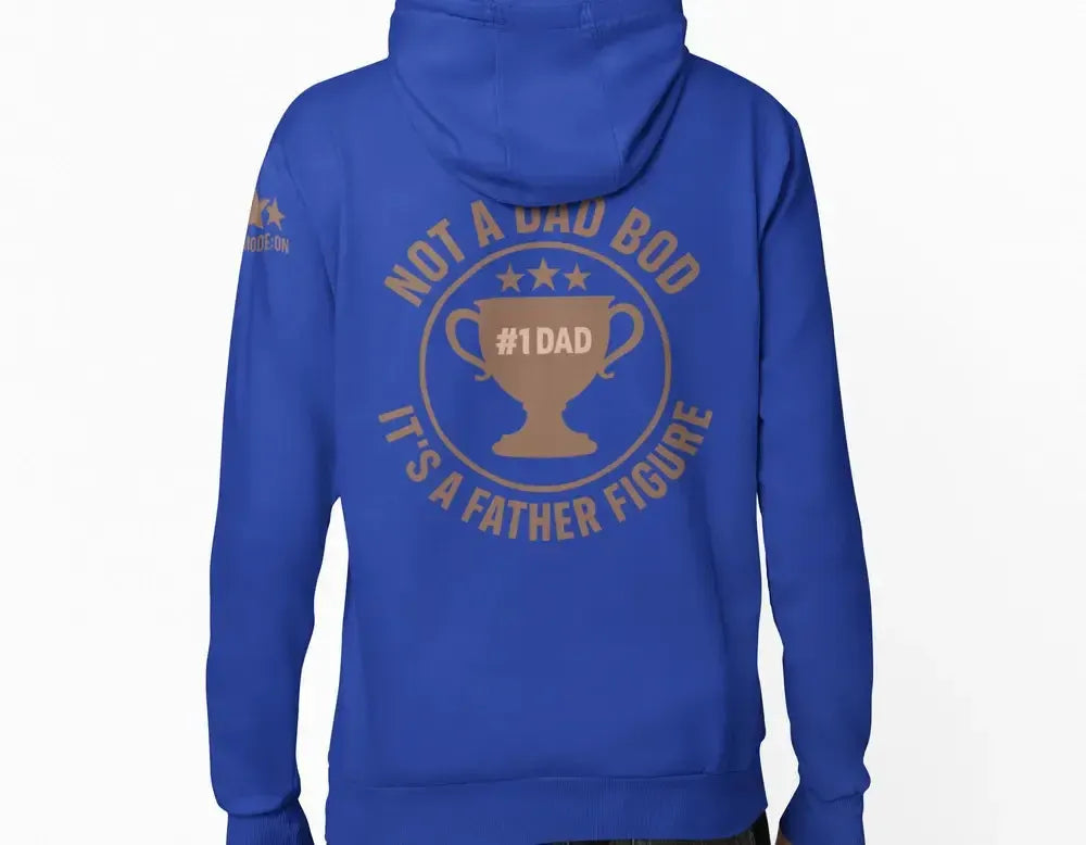 Funny Dad Zip-Up Hoodie – “Not a Dad Bod, It’s a Father Figure” – Super Soft-Shirt in a Cup