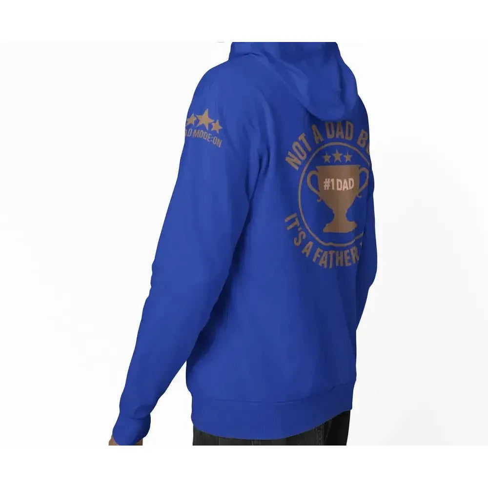 Funny Dad Zip-Up Hoodie – “Not a Dad Bod, It’s a Father Figure” – Super Soft-Shirt in a Cup