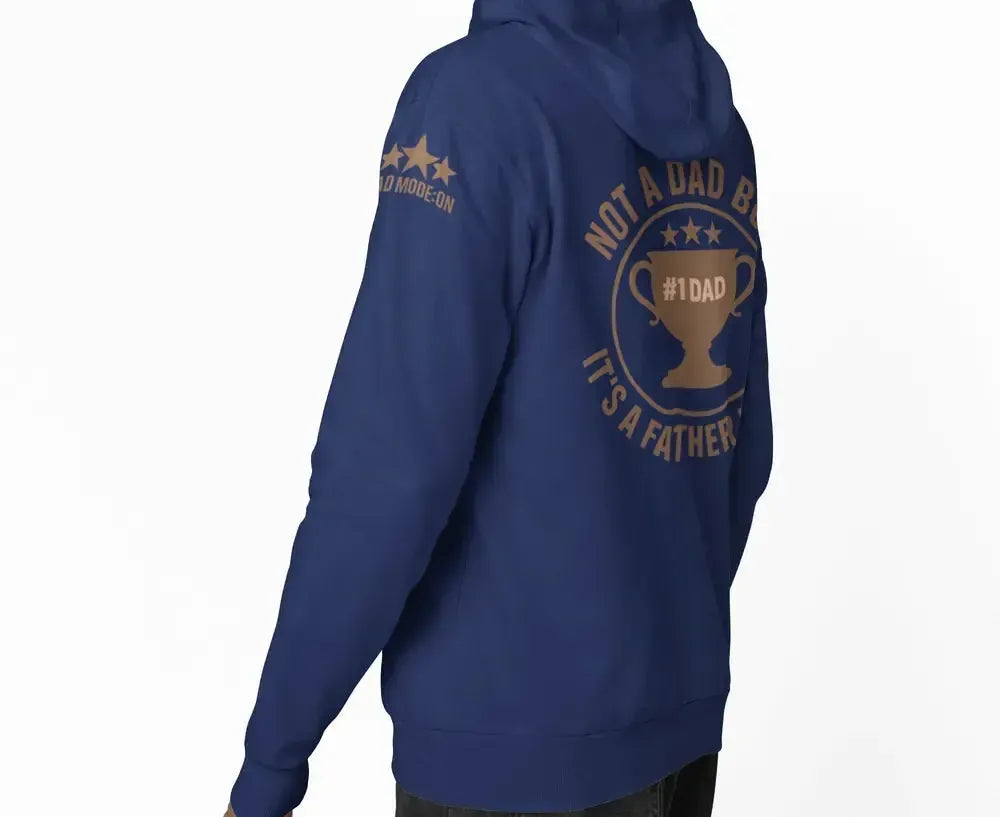 Funny Dad Zip-Up Hoodie – “Not a Dad Bod, It’s a Father Figure” – Super Soft-Shirt in a Cup