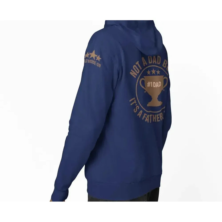 Funny Dad Zip-Up Hoodie – “Not a Dad Bod, It’s a Father Figure” – Super Soft-Shirt in a Cup