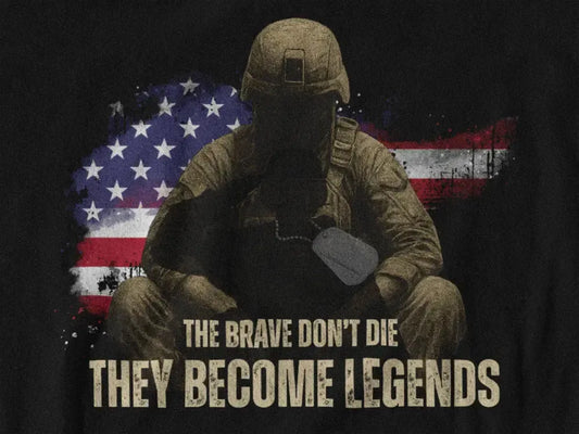 Memorial Day Shirt – Honor the Fallen | They Become Legends | Patriotic Military Tribute Tee-Shirt in a Cup