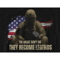 Memorial Day Shirt – Honor the Fallen | They Become Legends | Patriotic Military Tribute Tee-Shirt in a Cup