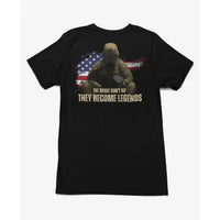 Memorial Day Shirt – Honor the Fallen | They Become Legends | Patriotic Military Tribute Tee-Shirt in a Cup
