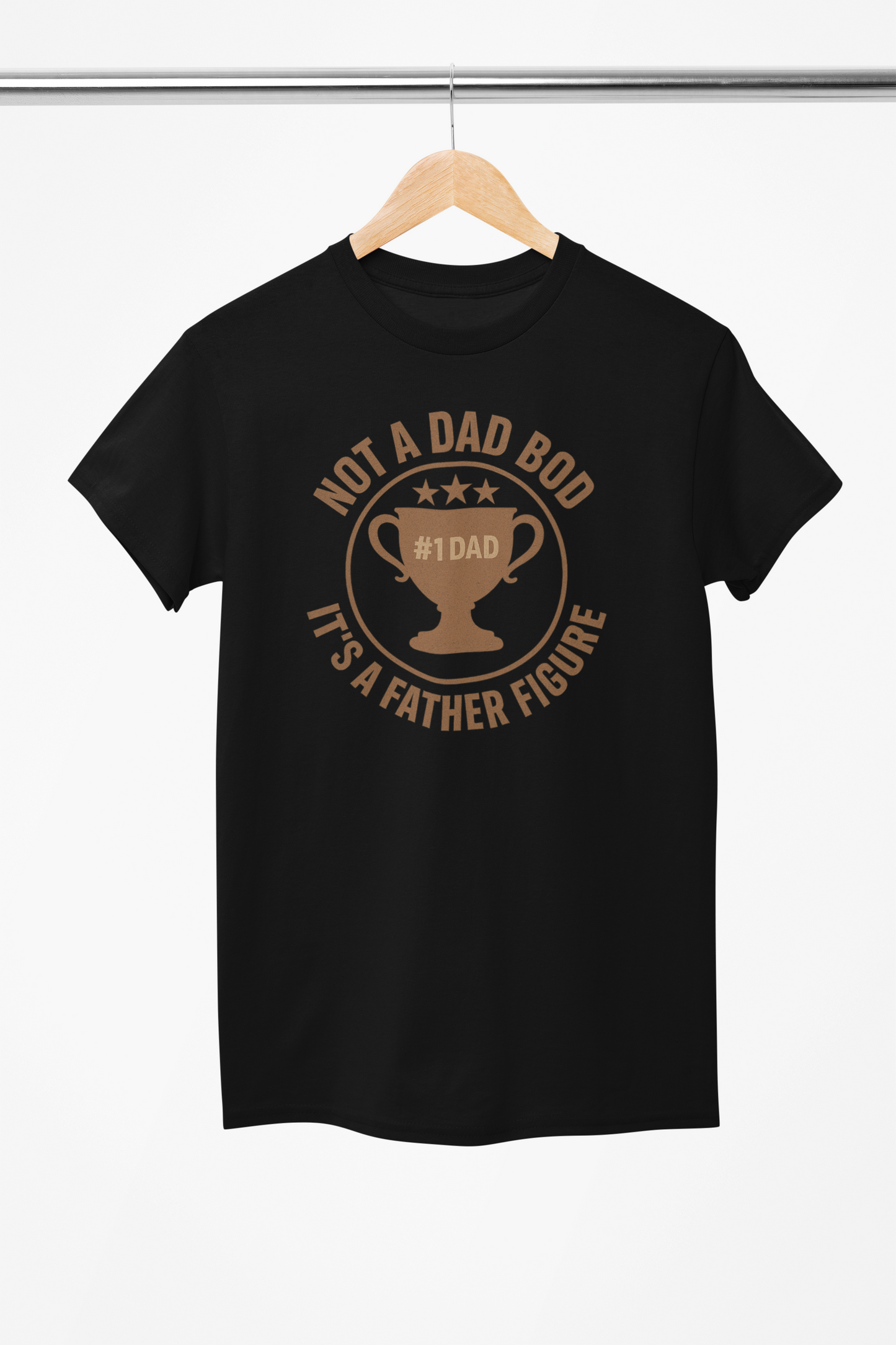 Funny Father’s Day Shirt – Not a Dad Bod, It’s a Father Figure – Trophy Dad Tee for Men
