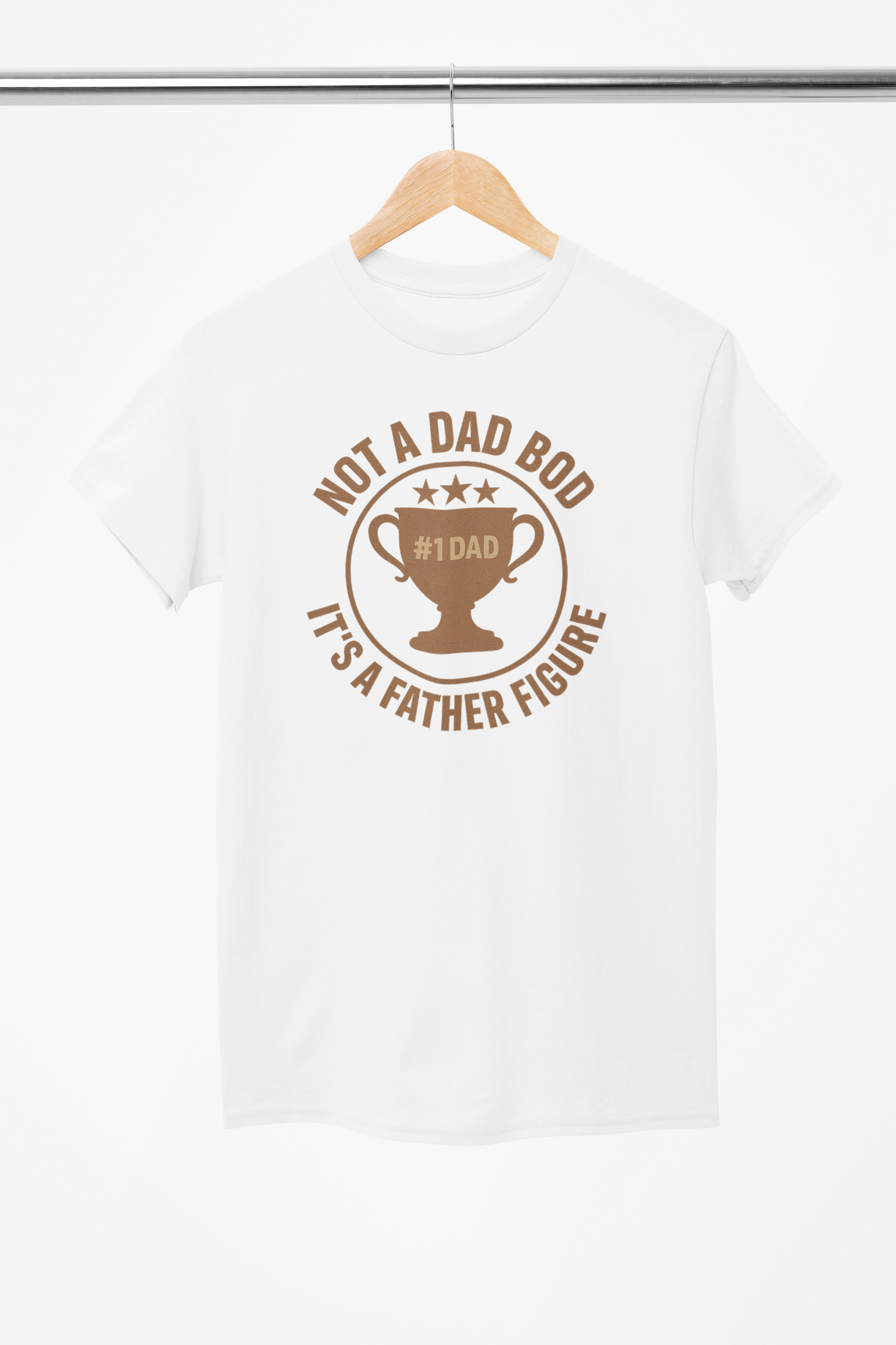 Funny Father’s Day Shirt – Not a Dad Bod, It’s a Father Figure – Trophy Dad Tee for Men