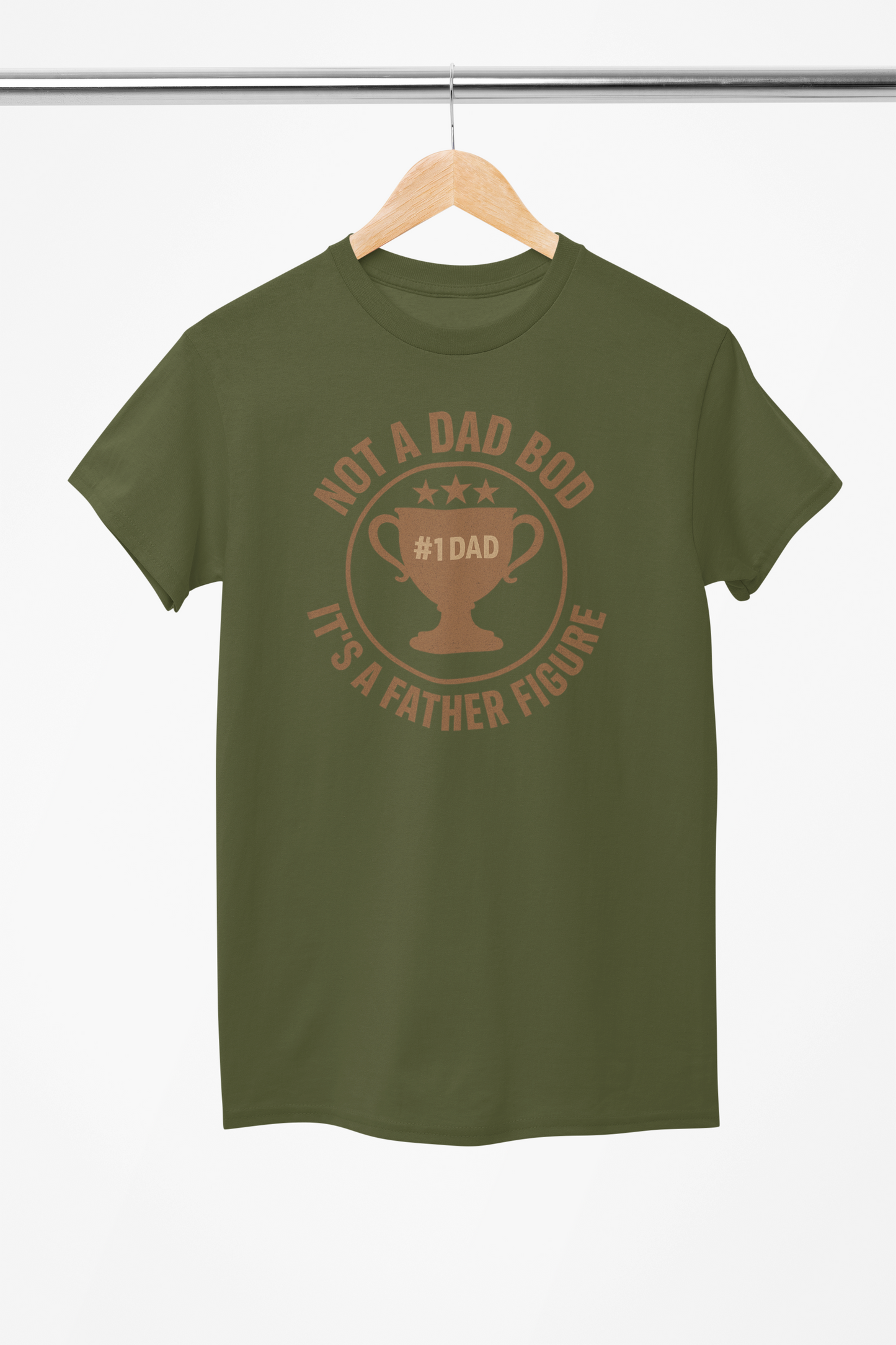 Funny Father’s Day Shirt – Not a Dad Bod, It’s a Father Figure – Trophy Dad Tee for Men