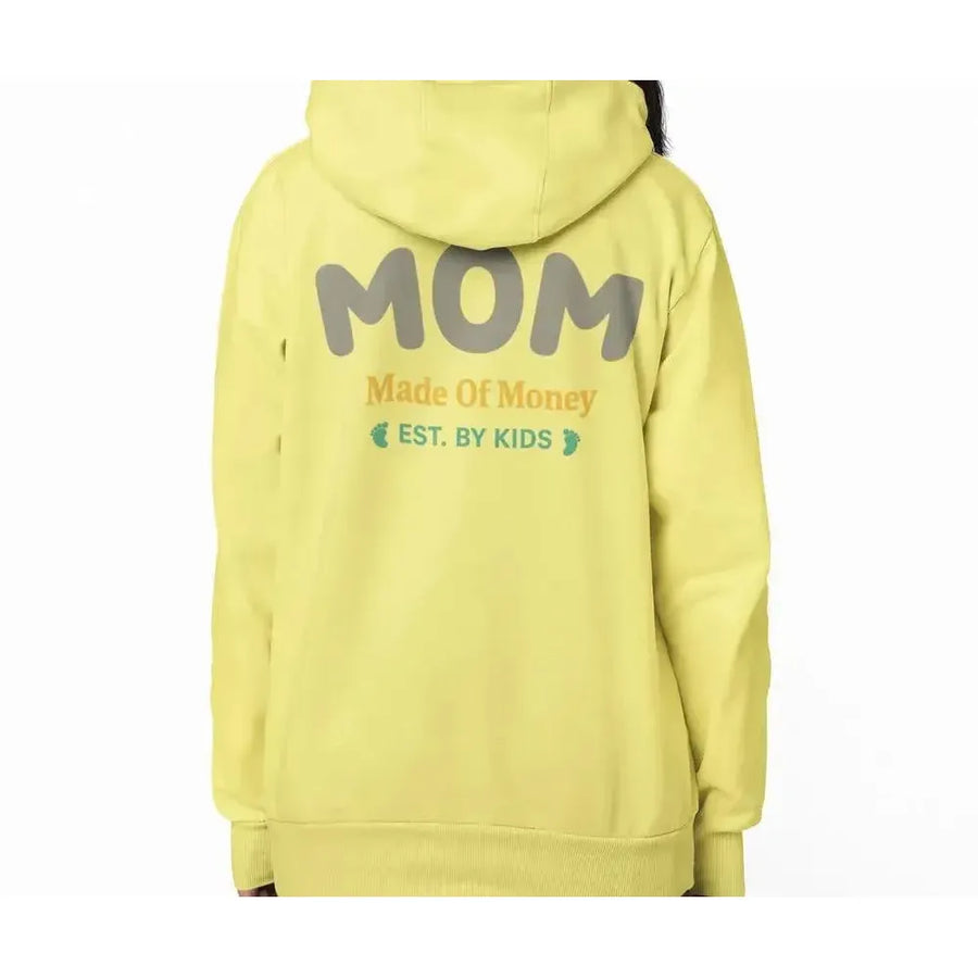 MOM (Made of Money) Funny - Premium Soft Hoodies (Full-Zip)-Shirt in a Cup