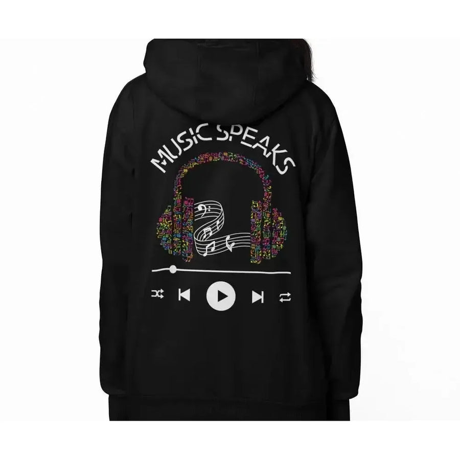 Music Speaks - Soft Premium Hoodies (Full-Zip)-Shirt in a Cup