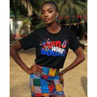 Red, Wine & Boom! – Funny 4th of July Wine Shirt for Women & Wine Lovers-Shirt in a Cup